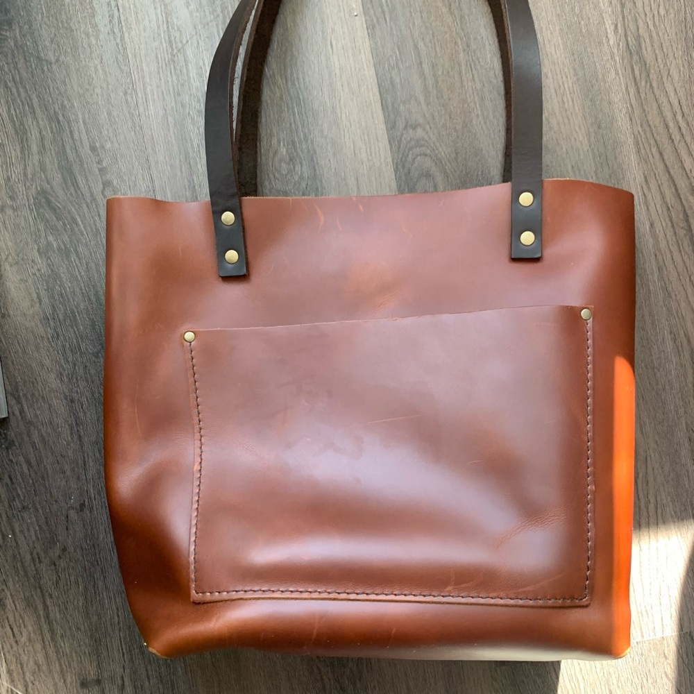 Portland Leather Goods medium tote Honey